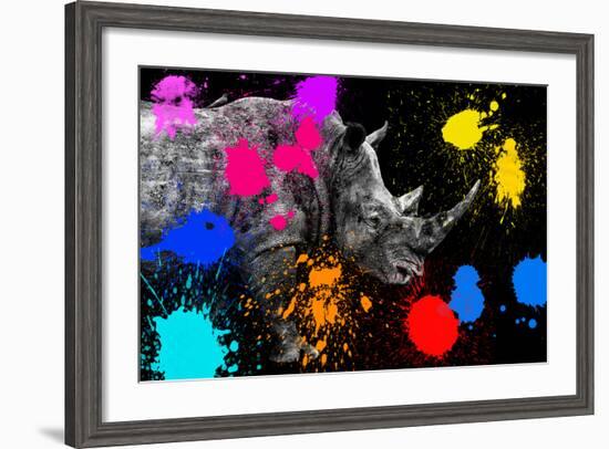 Safari Colors Pop Collection - Rhino II-Philippe Hugonnard-Framed Giclee Print