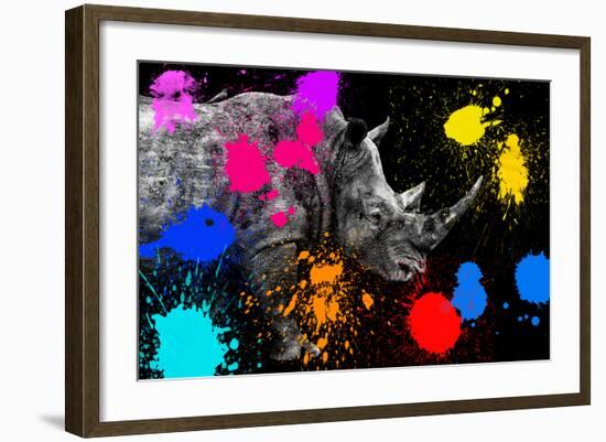 Safari Colors Pop Collection - Rhino II-Philippe Hugonnard-Framed Giclee Print