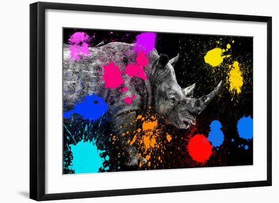 Safari Colors Pop Collection - Rhino II-Philippe Hugonnard-Framed Giclee Print