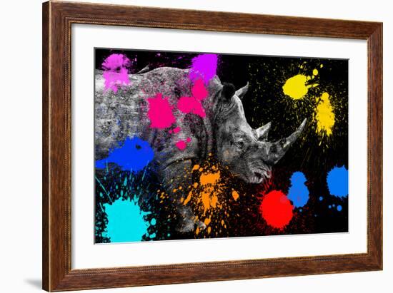 Safari Colors Pop Collection - Rhino II-Philippe Hugonnard-Framed Giclee Print