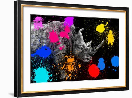 Safari Colors Pop Collection - Rhino II-Philippe Hugonnard-Framed Giclee Print