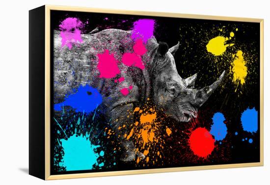 Safari Colors Pop Collection - Rhino II-Philippe Hugonnard-Framed Premier Image Canvas