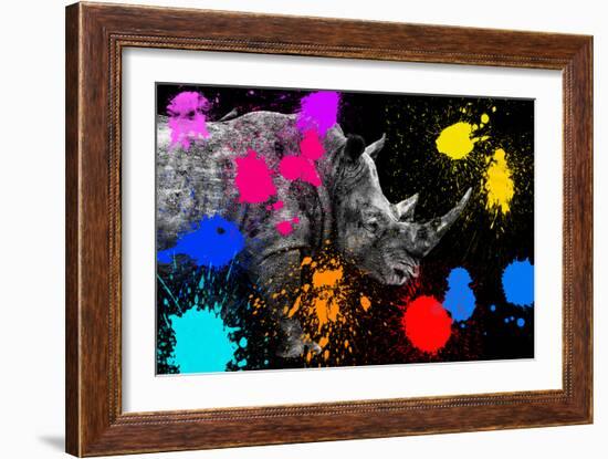 Safari Colors Pop Collection - Rhino II-Philippe Hugonnard-Framed Giclee Print