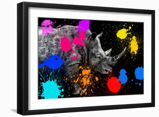 Safari Colors Pop Collection - Rhino II-Philippe Hugonnard-Framed Giclee Print