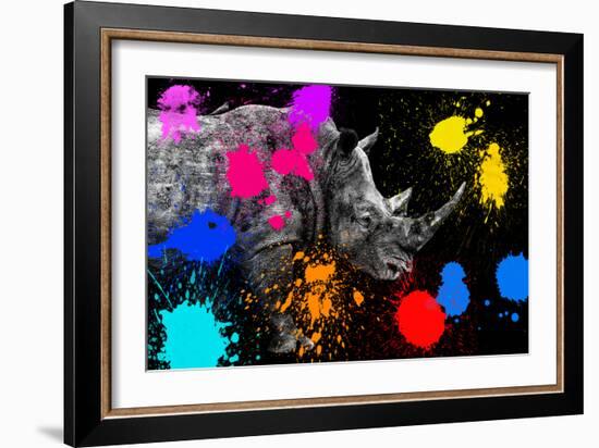 Safari Colors Pop Collection - Rhino II-Philippe Hugonnard-Framed Giclee Print