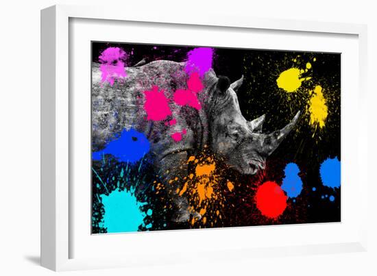 Safari Colors Pop Collection - Rhino II-Philippe Hugonnard-Framed Giclee Print