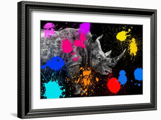 Safari Colors Pop Collection - Rhino II-Philippe Hugonnard-Framed Giclee Print