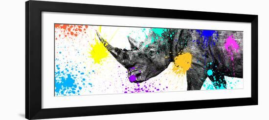 Safari Colors Pop Collection - Rhino Portrait V-Philippe Hugonnard-Framed Giclee Print