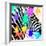 Safari Colors Pop Collection - Zebra Portrait-Philippe Hugonnard-Framed Giclee Print