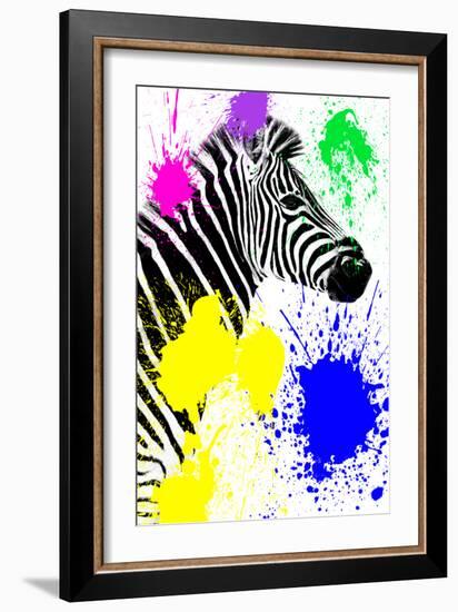 Safari Colors Pop Collection - Zebra Profile-Philippe Hugonnard-Framed Giclee Print
