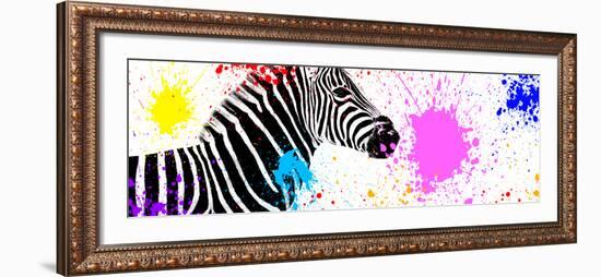 Safari Colors Pop Collection - Zebra VII-Philippe Hugonnard-Framed Giclee Print