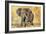 Safari Elephant-Madelaine Morris-Framed Premium Giclee Print
