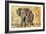 Safari Elephant-Madelaine Morris-Framed Art Print