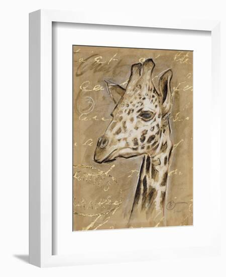 Safari Giraffe-Chad Barrett-Framed Premium Giclee Print