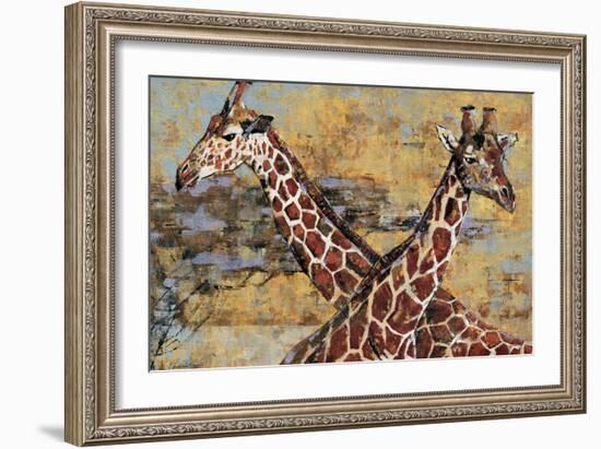 Safari Giraffes-Madelaine Morris-Framed Art Print