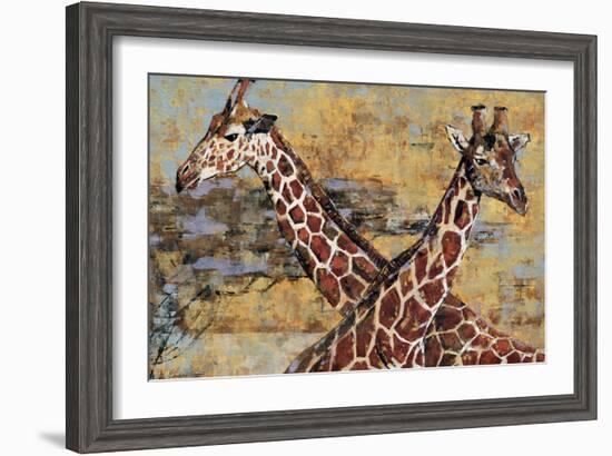 Safari Giraffes-Madelaine Morris-Framed Art Print