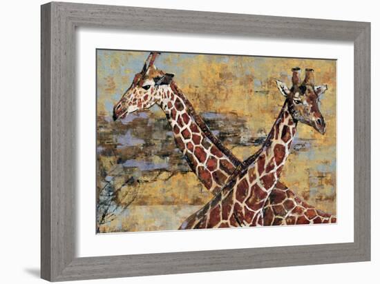 Safari Giraffes-Madelaine Morris-Framed Art Print