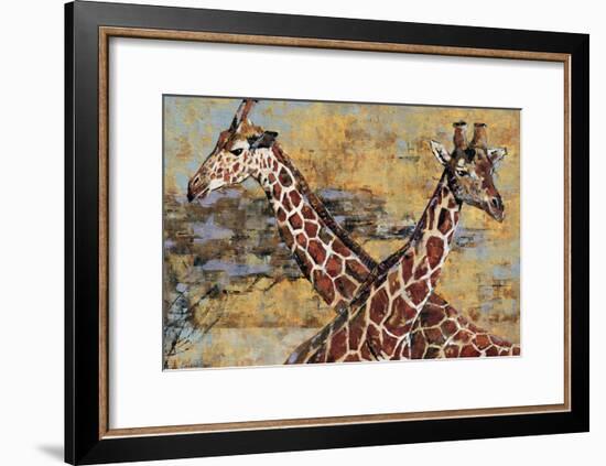 Safari Giraffes-Madelaine Morris-Framed Art Print