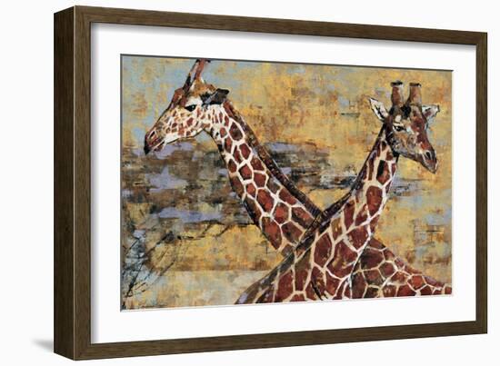 Safari Giraffes-Madelaine Morris-Framed Art Print
