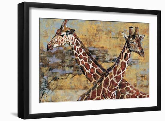 Safari Giraffes-Madelaine Morris-Framed Art Print