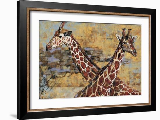 Safari Giraffes-Madelaine Morris-Framed Art Print