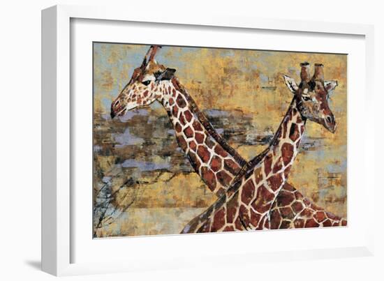 Safari Giraffes-Madelaine Morris-Framed Art Print