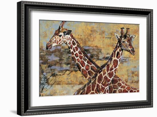 Safari Giraffes-Madelaine Morris-Framed Art Print