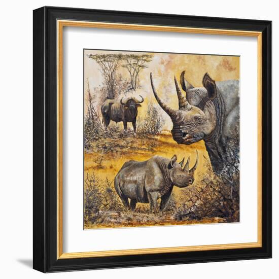 Safari I-Peter Blackwell-Framed Art Print