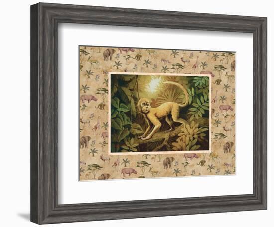 Safari Monkey-unknown Chiu-Framed Art Print