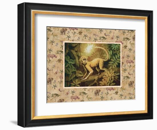 Safari Monkey-unknown Chiu-Framed Art Print