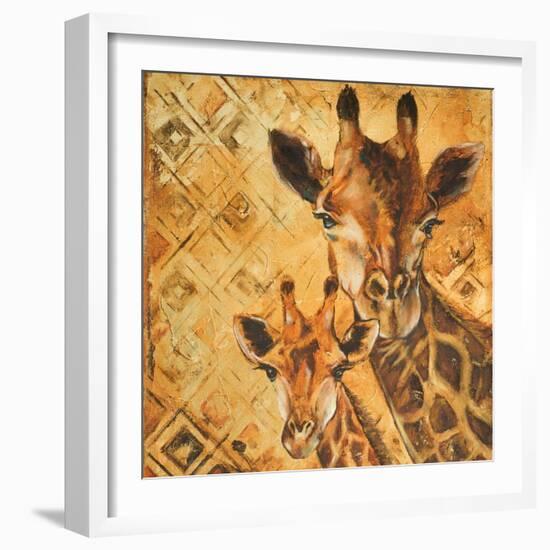 Safari Mother and Son I-Patricia Pinto-Framed Art Print