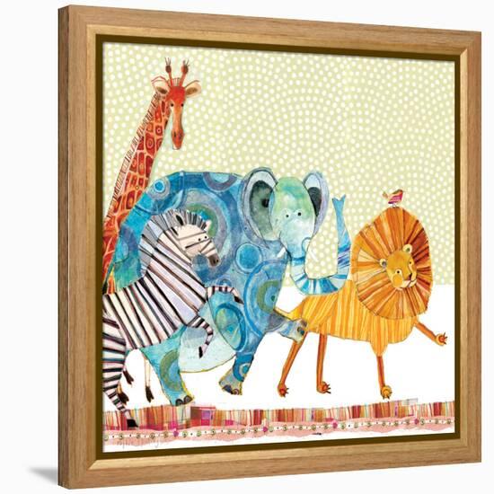 Safari Parade-Robbin Rawlings-Framed Stretched Canvas