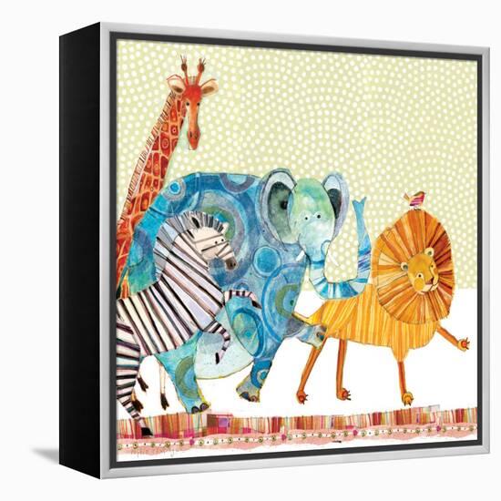 Safari Parade-Robbin Rawlings-Framed Stretched Canvas