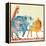 Safari Parade-Robbin Rawlings-Framed Stretched Canvas