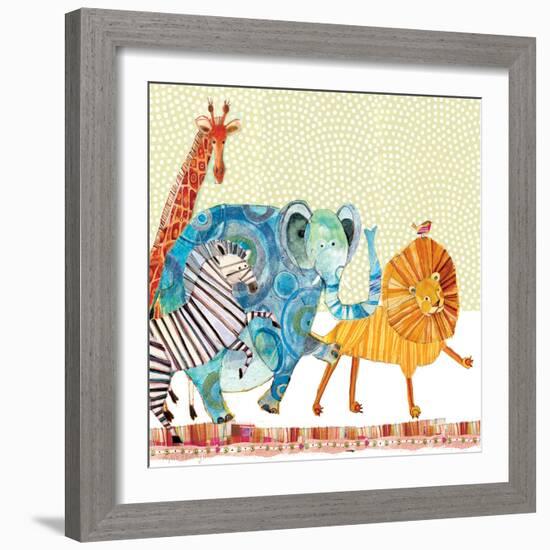 Safari Parade-Robbin Rawlings-Framed Art Print