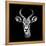 Safari Profile Collection - Antelope Portrait Black Edition III-Philippe Hugonnard-Framed Premier Image Canvas