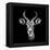 Safari Profile Collection - Antelope Portrait Black Edition III-Philippe Hugonnard-Framed Premier Image Canvas
