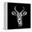 Safari Profile Collection - Antelope Portrait Black Edition III-Philippe Hugonnard-Framed Premier Image Canvas