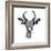 Safari Profile Collection - Antelope Portrait White Edition III-Philippe Hugonnard-Framed Photographic Print