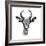 Safari Profile Collection - Antelope Portrait White Edition III-Philippe Hugonnard-Framed Photographic Print