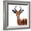 Safari Profile Collection - Antelope White Edition VI-Philippe Hugonnard-Framed Photographic Print