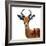 Safari Profile Collection - Antelope White Edition VI-Philippe Hugonnard-Framed Photographic Print