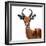 Safari Profile Collection - Antelope White Edition VI-Philippe Hugonnard-Framed Photographic Print