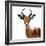 Safari Profile Collection - Antelope White Edition VI-Philippe Hugonnard-Framed Photographic Print