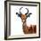 Safari Profile Collection - Antelope White Edition VI-Philippe Hugonnard-Framed Photographic Print