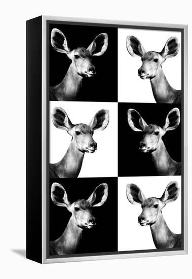 Safari Profile Collection - Antelopes Impalas Portraits-Philippe Hugonnard-Framed Premier Image Canvas