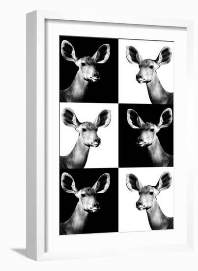 Safari Profile Collection - Antelopes Impalas Portraits-Philippe Hugonnard-Framed Photographic Print