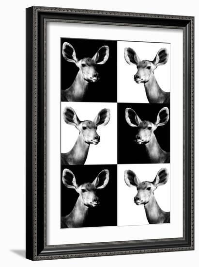 Safari Profile Collection - Antelopes Impalas Portraits-Philippe Hugonnard-Framed Photographic Print