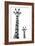 Safari Profile Collection - Giraffe and Baby White Edition II-Philippe Hugonnard-Framed Photographic Print