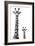 Safari Profile Collection - Giraffe and Baby White Edition II-Philippe Hugonnard-Framed Photographic Print